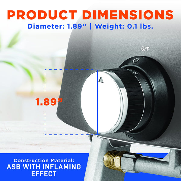 NutriChef Table Top Portable Outdoor Pizza Ovens – 12 inch Gas Pizza Oven, 360° Rotating Pizza Stone, Quick Heating Pizza Maker, Stainless Steel Pizza Grill, Ready Pizza in 60 Seconds, [Long Handle]