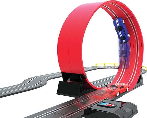 BANDAI Artin Speed Loop Racing Slot Car Set | 4.3m 2 Player Electric Race Car Track With 2 Muscle Cars And Speed Controls | Adults And Kids Electric Car Racing Toys Make Great Remote Control Gifts