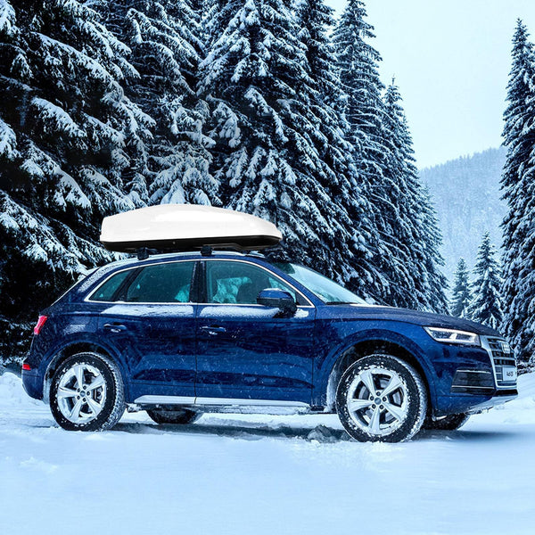 TANGZON Car Roof Box, 400L Extra-Large Car Top Roofbox with Dual Side Opening, Waterproof Hard Rooftop Cargo Carrier Storage Box for Tents Bags Luggage, Fits Most Cars (Black)