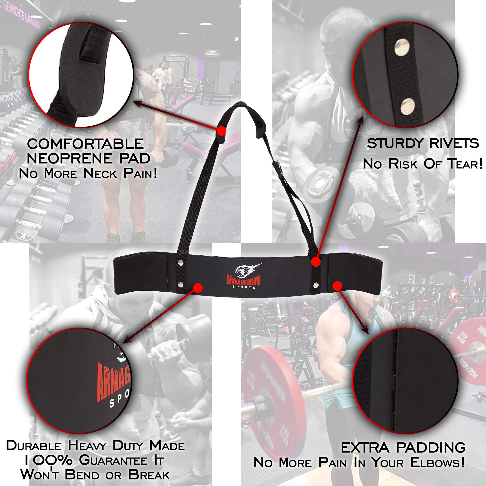 Premium Heavy Duty Arm Blaster + BONUS Premium Lifting Straps, Biceps Bomber, Arnold Biceps Isolator, Bodybuilder Heavy Duty Arm Blaster, Arm Curl