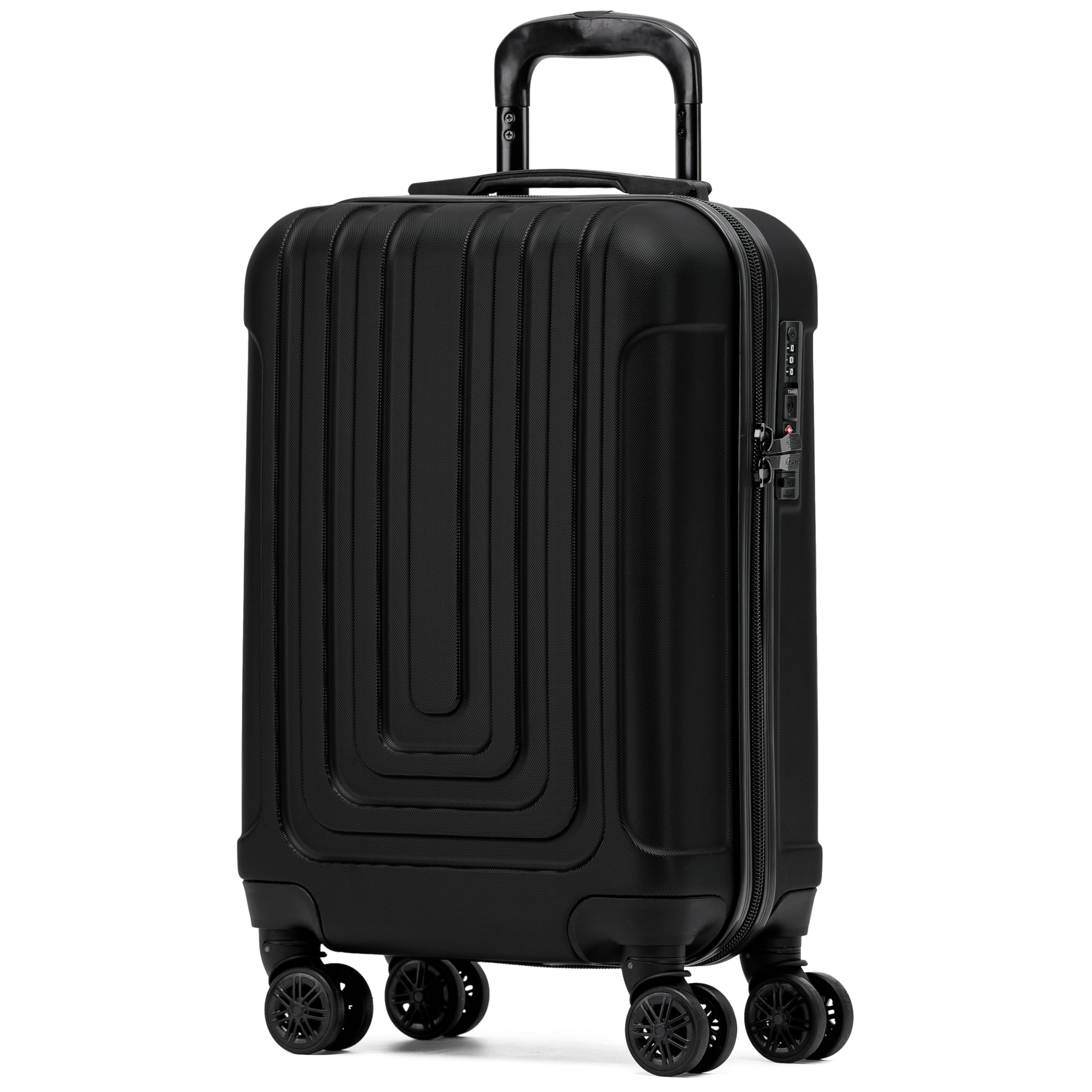 Flight Knight Premium Lightweight Suitcase - Built-in TSA Lock - 8 Spinner Wheels - ABS Hard Shell Check in Highly Durable Luggage - Medium - 67x45x26cm