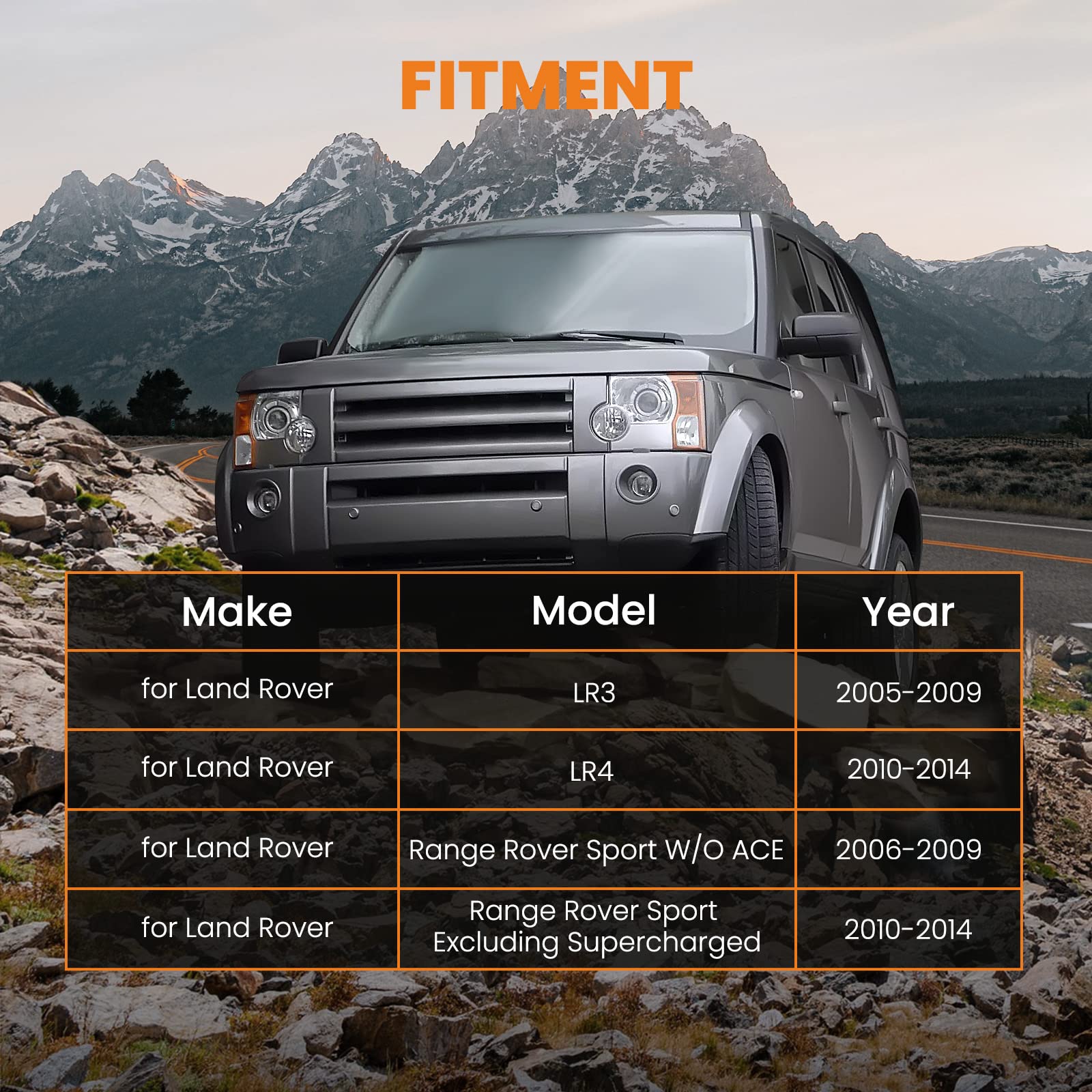 maXpeedingrods Front Left Right Air Suspension Strut for Discovery 3 LR3 MK III All Engines 2004-2009 4 LR4 MK IV All Engines 2009-2016 Sport LS 2006-2014