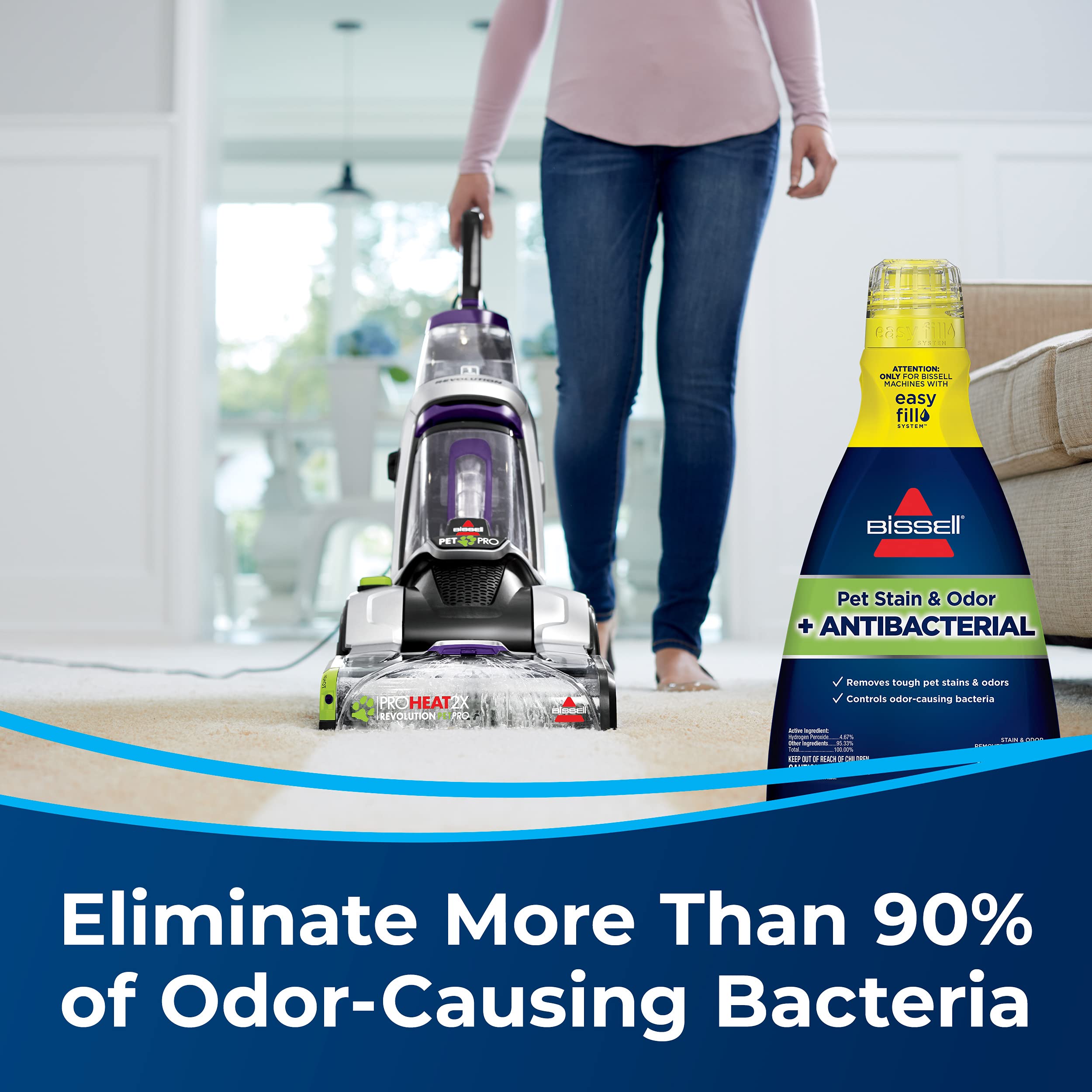 BISSELL ProHeat 2X Revolution Pet Pro, Carpet Cleaner, Upholstery Cleaner with HeatWave Technology, Carpet Washers Dry in 30 Mins, CleanShot Pre-Treater & Pet Hair Removal Tool, 20666