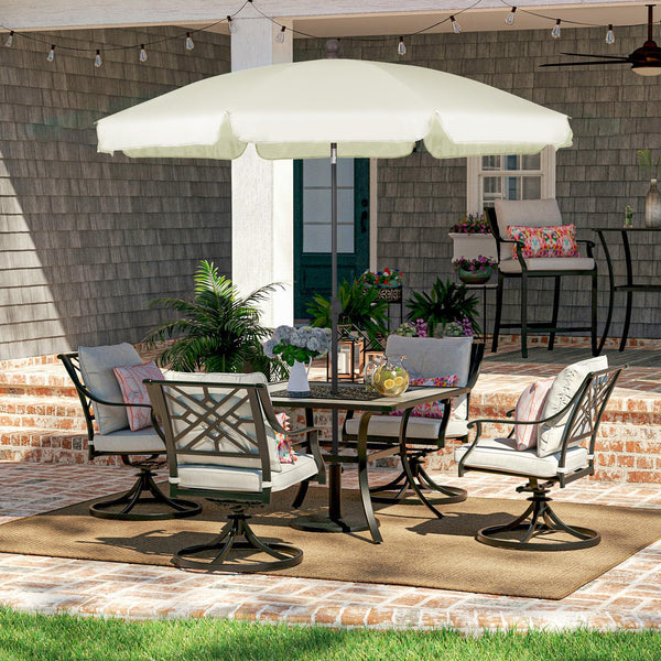 Sekey 2m Garden Parasol with Umbrella Cover - Adjustable and Portable Patio Umbrella for Beach, Garden, Pool, and Patio - UPF 50+ Sun Protection