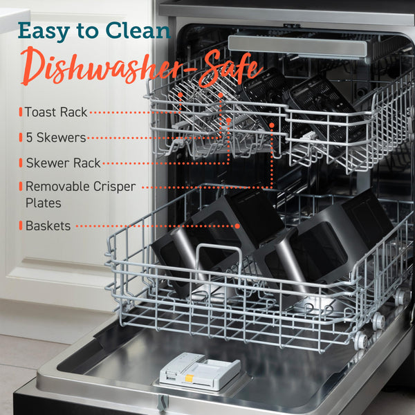 COSORI Smart Air Fryer Oven Dual Blaze 6.4L, Double Heating Elements, Cookbook, No Shaking & No Preheating, APP Control, 12 Functions, Air Fry, Roast, Bake, Reheat, Dishwasher Safe