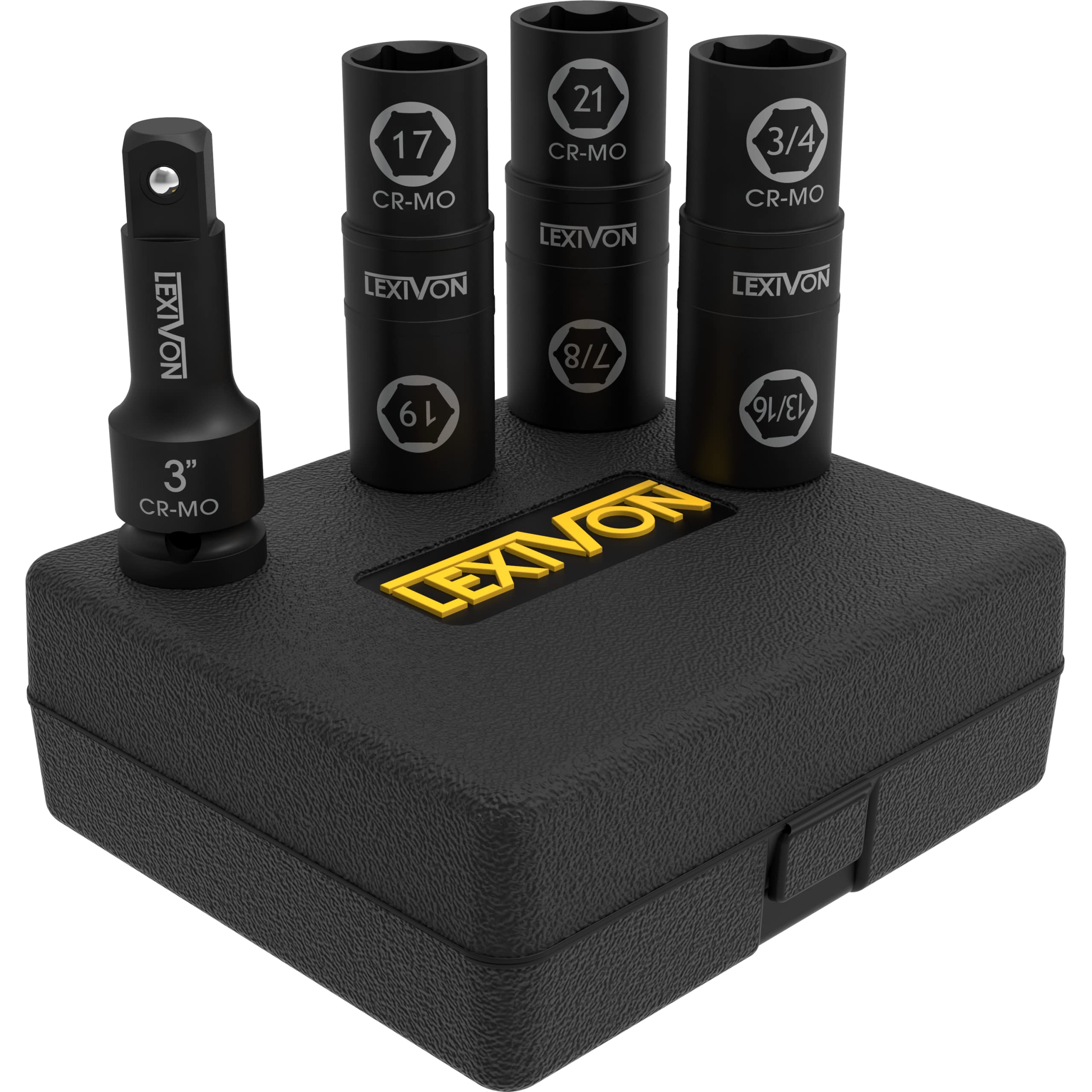 LEXIVON Master HEX Bit Socket Set, Premium S2 Alloy Steel | Complete 32-Piece, SAE and Metric Set | Enhanced Storage Case (LX-144)