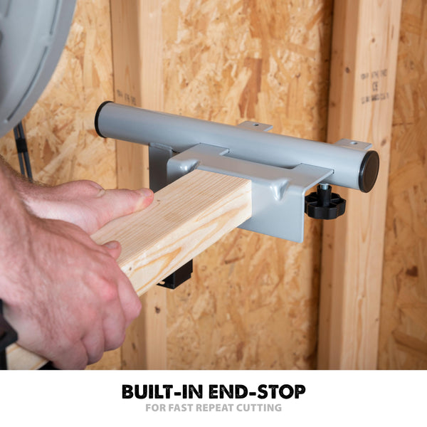 Evolution Power Tools EVOMS1 Mitre Saw Stand, Universal Compact Folding with Extending Support Arms, Fits Evolution, Makita, DeWalt, Bosch, Ryobi, Einhell and Metabo, Supports 150kg Weight & 3m Length