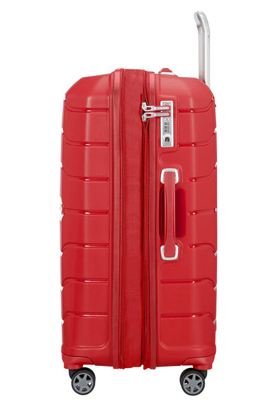 Samsonite Flux - Spinner L, Expandable Suitcase, 75 cm, 99/111 L, Red (Red)