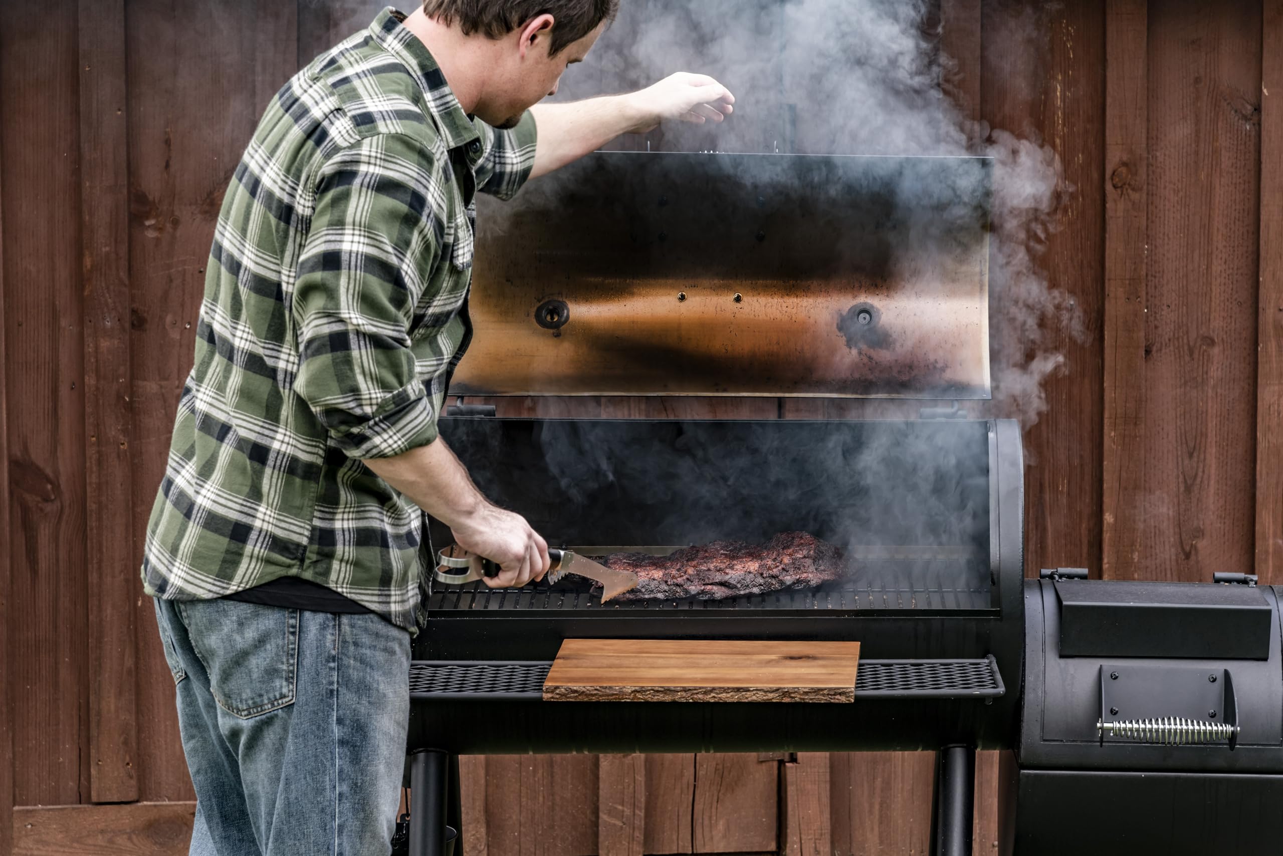 Char-Broil 140 755 Oklahoma Joe’s® Highland Smoker, Black Finish.,145 x 85 x 135 cm