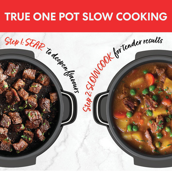 Instant Superior Slow Cooker - Digital Slow Cooker with Steamer, Saut?, Sear, Reheat and Keep Warm Functions, Removable Dishwasher Safe Pot - Up to 10