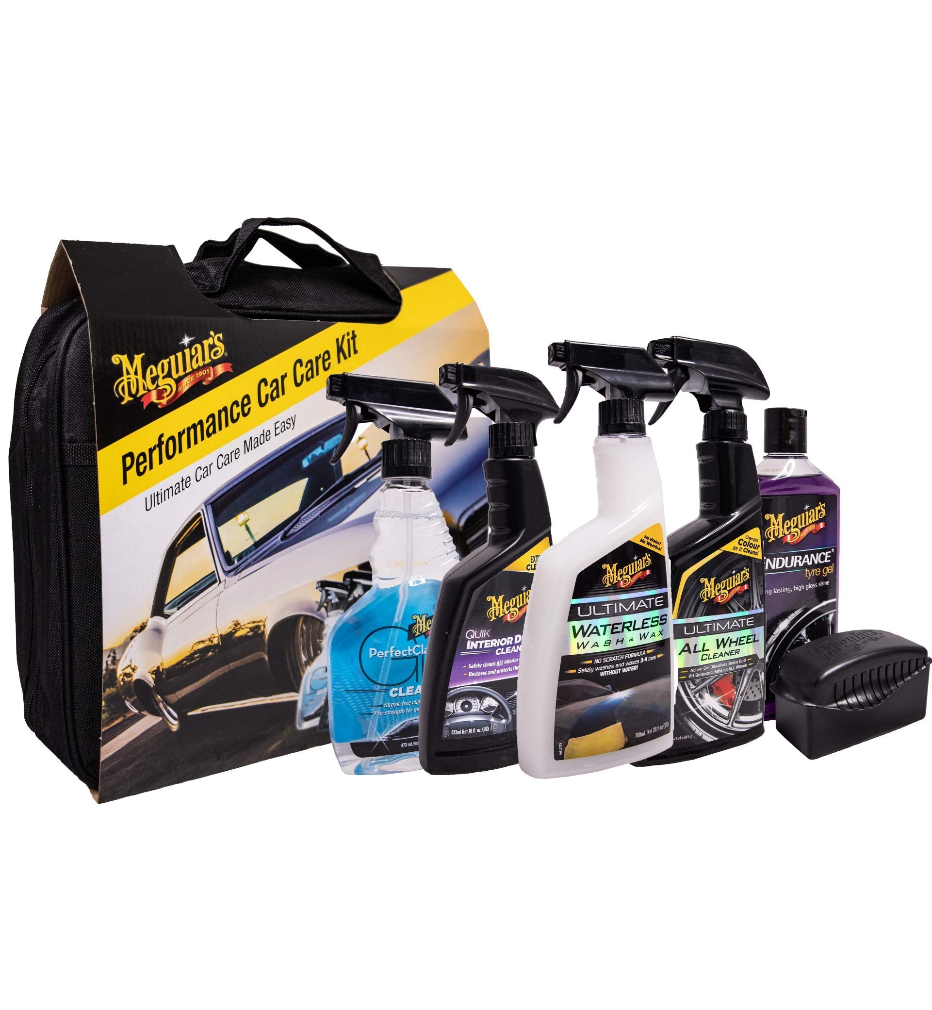 Meguiar's DELKITV2 Deluxe Car Care Kit V2 including Hybrid Ceramic Spray Wax