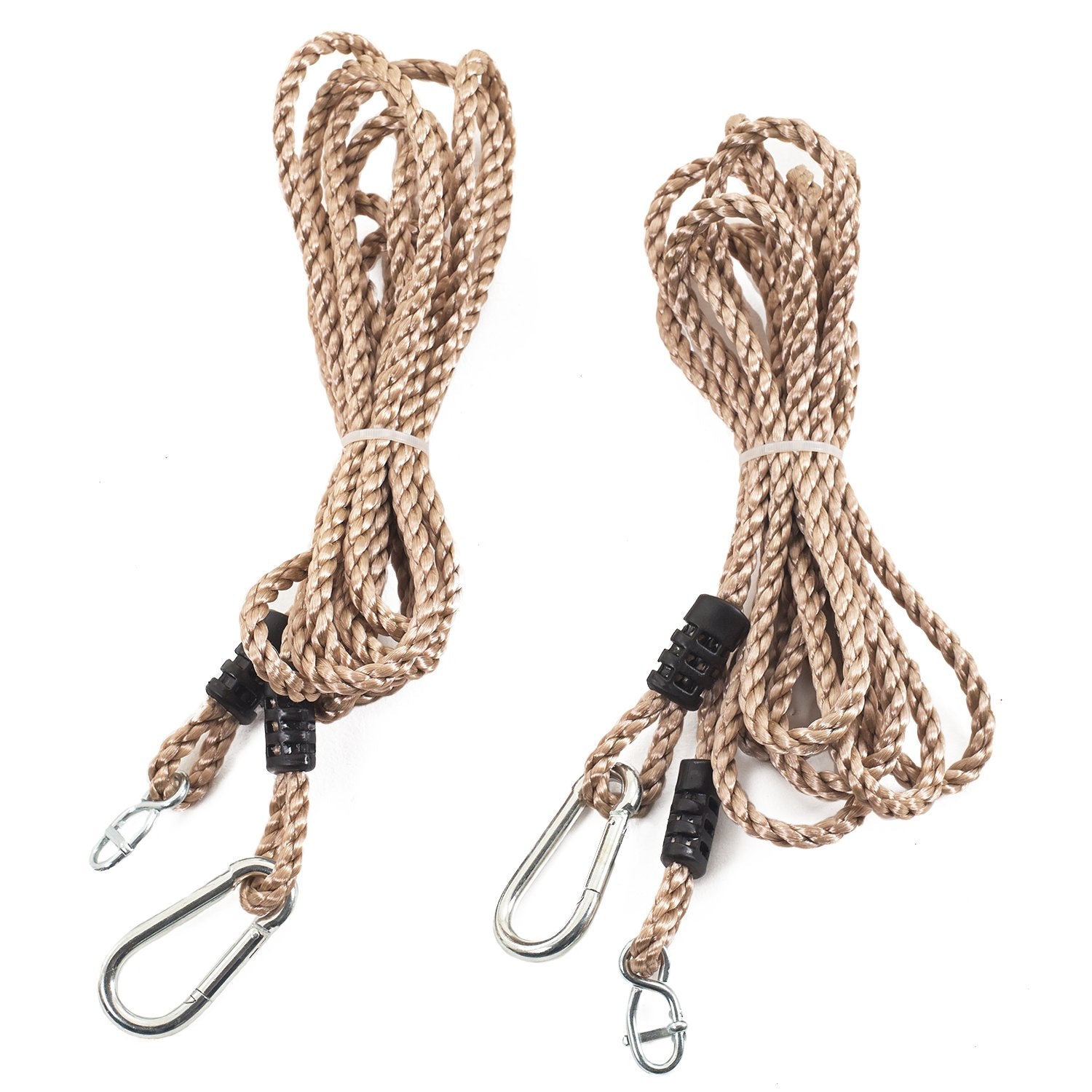 Tree Swing Conversion Ropes Complete Kit with Galvanised Steel Fixings Choice of 2 Lengths (5.5m Pair of Ropes)