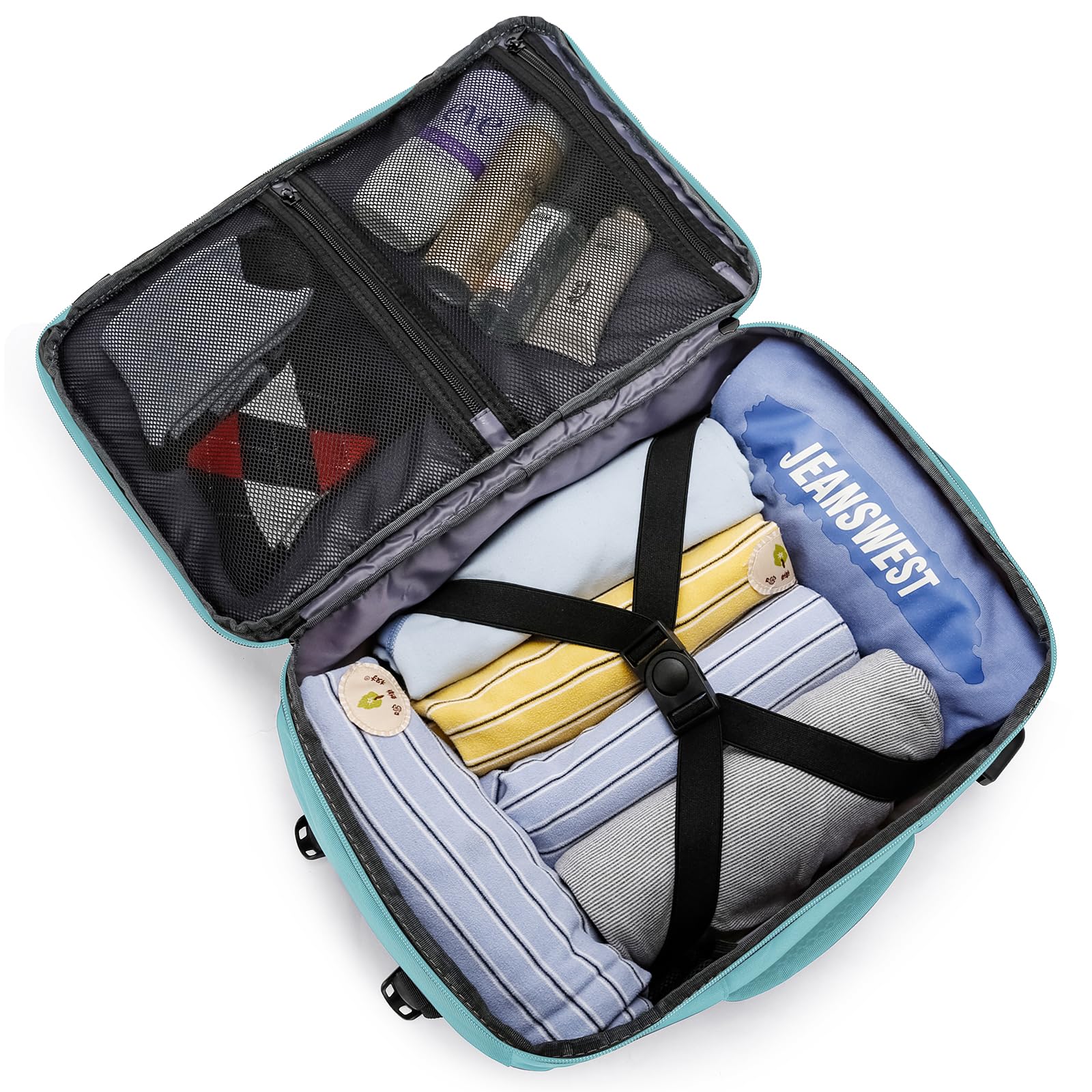 Cabin Bags 40x20x25 for Ryanair Underseat 20L Small Travel Hand Luggage Backpack Carry-ons Bag Cabin Size for Airplanes Flight Bag Travel Rucksack Fit 14 Inch Laptop with USB Charging Port-Black