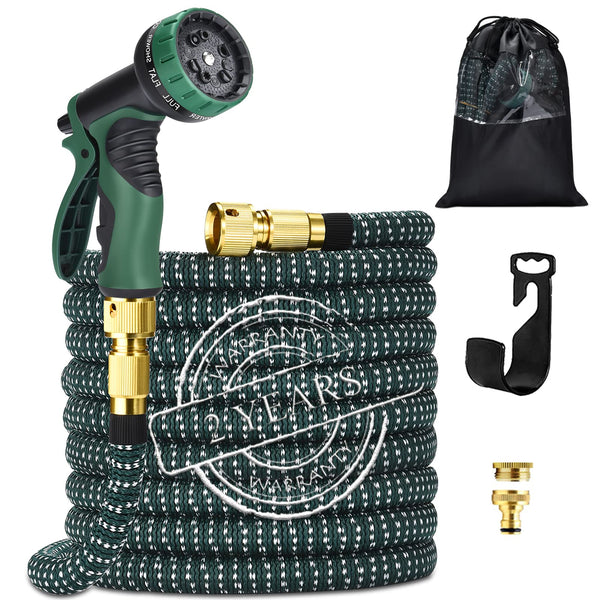 Hose Pipe 150FT Flexible Expandable Garden Hose with 9 Function Hose Pipe Spray Gun Durable 3750D and Double Latex Core Outdoor Water Hose for