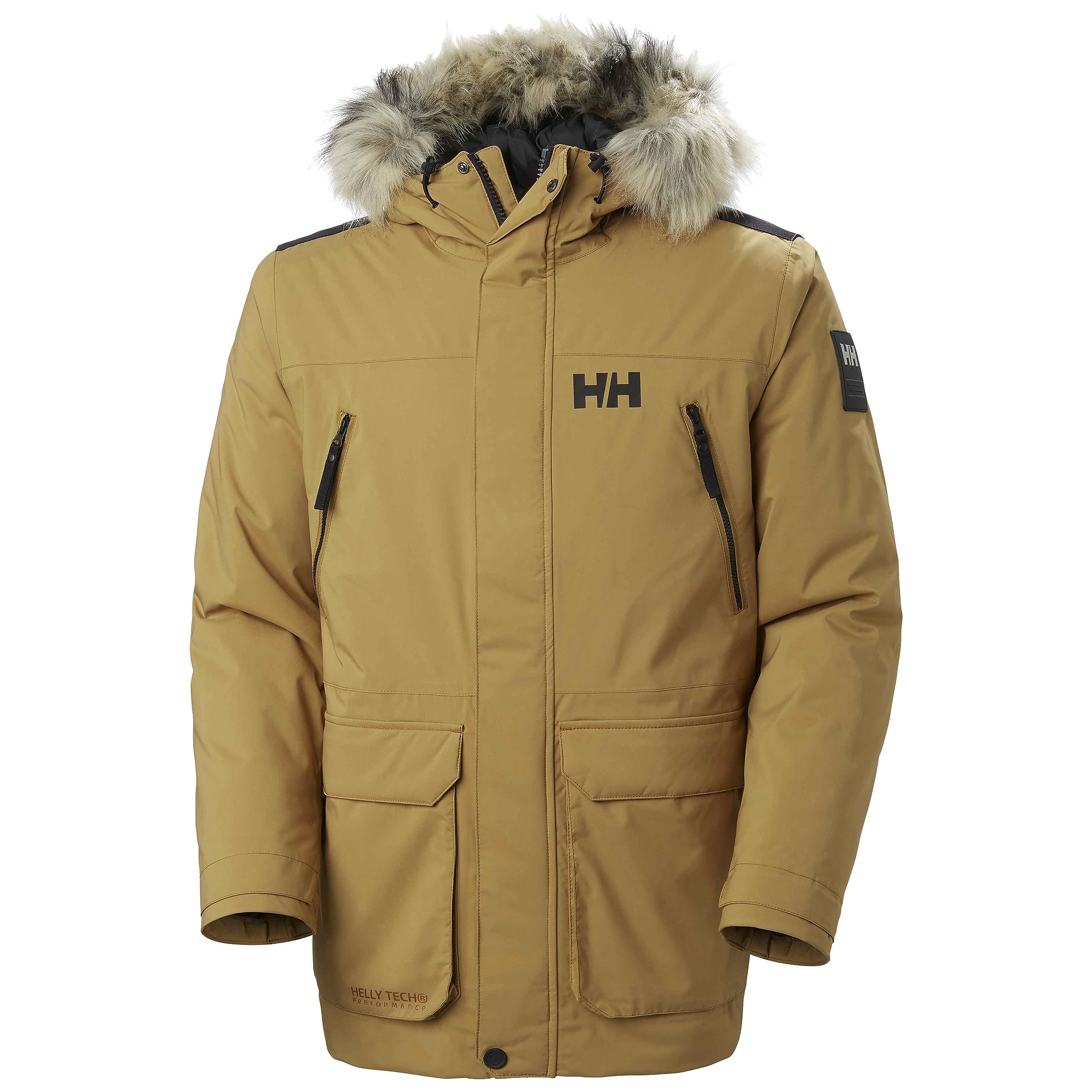 Helly Hansen Men's Reine Parka – Waterproof Insulated Parka with Adjustable Hood and Reflective Details