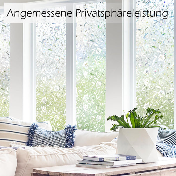 KROMAPOLIS Window Film Privacy, Thermal Window Vinyl Glass Covering Privacy Film for Glass Windows Frosted Stickers Tulip - 90x400cm