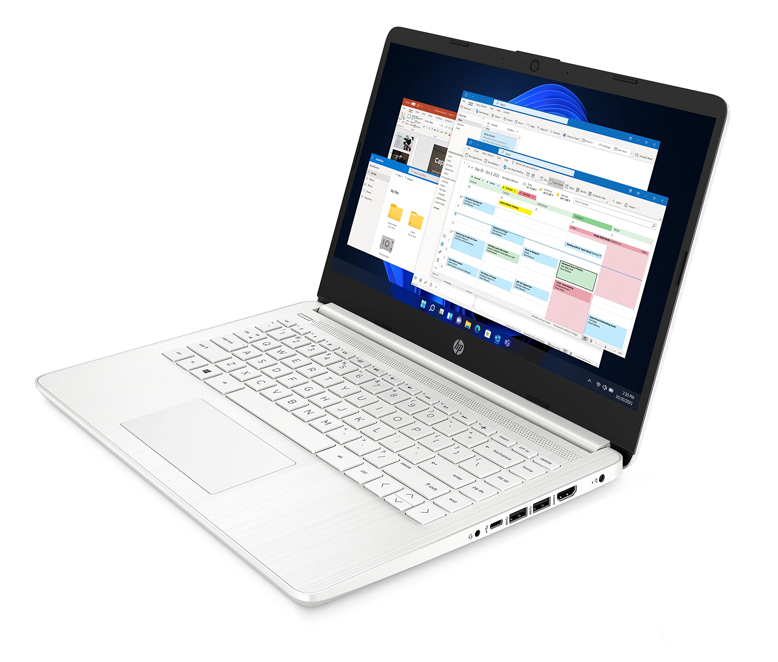 HP Stream 14" Laptop, Intel N4120 Processor, 4 GB RAM, 64 GB eMMC, Intel UHD Graphics, HD Display, Dual Speakers, Microsoft 365 Personal 12 month included, Win 11, Jet Black, 14s-dq0000sa