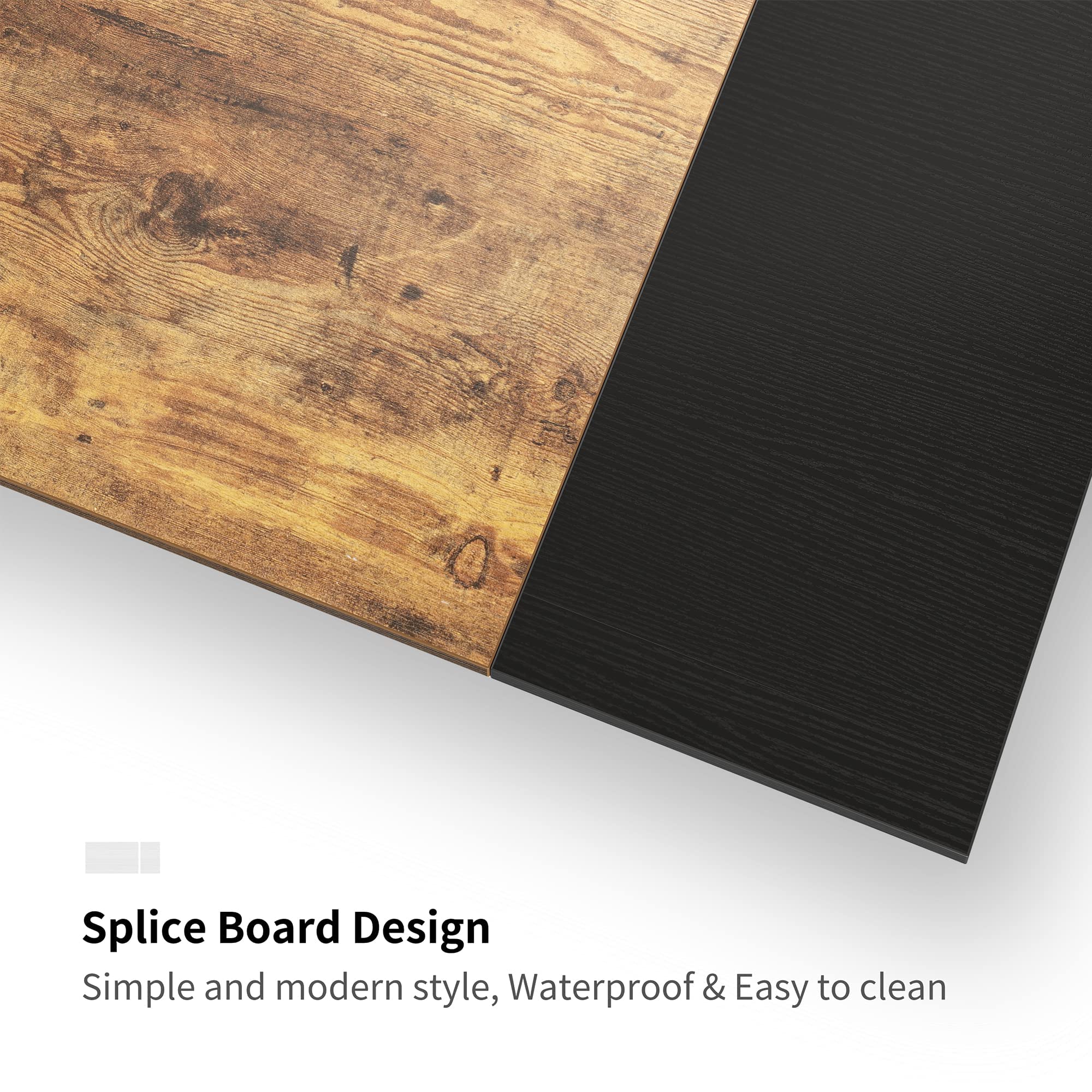 CubiCubi Computer Desk with Monitor Stand and Storage Shelves, 120cm Home Office Desk Study Writing Table, White