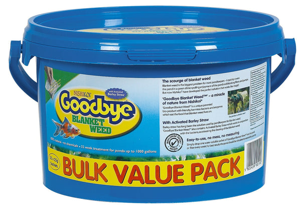 Goodbye Blanket Weed Treatment for Ponds 25g, Pack of 32 Sachets ? 100% Natural Pond Cleaner ? 1 Sachet Treats 1000 Gallons of Pond Water