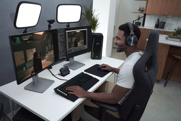 CORSAIR VIRTUOSO RGB WIRELESS XT Multiplatform Gaming Headset With Bluetooth – Dolby Atmos – Omni-Directional Microphone – iCUE Compatible – PC, Mac, PS5, PS4, Nintendo Switch, Mobile – Black