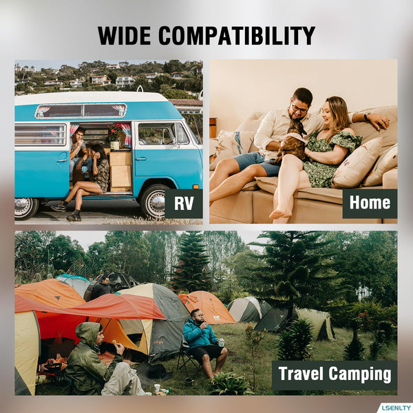 LSENLTY Upgraded Carbon Monoxide Detector Plug in Wall, Carbon Monoxide Detectors with HD Screen&Indicator Visual&Audible Alarm, 3-in-1 CO Detector(CO Gas Meter, Temp and Humidity) for Home RV Travel