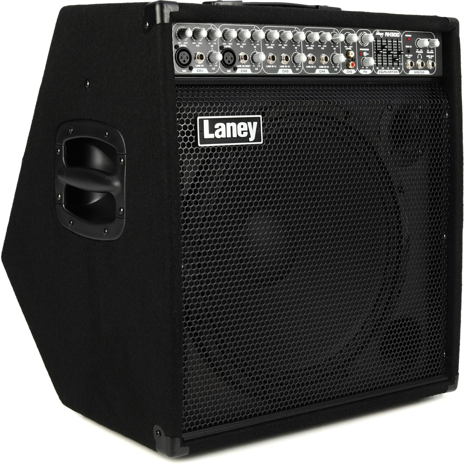 Laney AUDIOHUB Series AH80 - Multi-Input Combo Amp - 80W - 10 inch Woofer plus Horn, Black