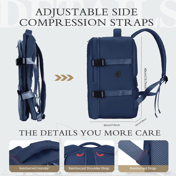 for Ryanair Cabin Bags 40x20x25 Underseat Cabin Bag Carry Ons Hand Luggage Bag Travel Backpack Cabin Size for Ryanair Backpack with Charging Hole