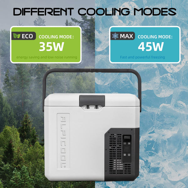 Alpicool G22 22L Compressor Car Fridge Freezer, DC 12v Camping Refrigerator, Portable Mini Cool Box for TruckCampervanRVBoat, -20℃ to 20℃