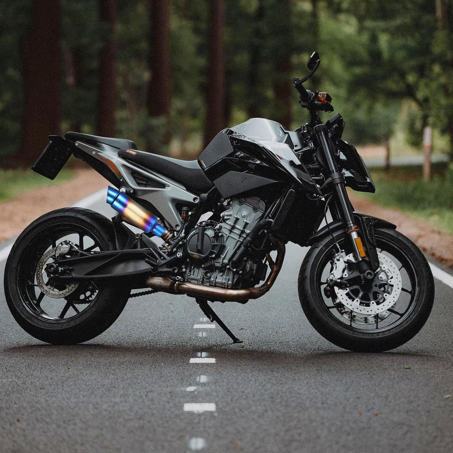 38-51mm Universal Motorcycle Exhaust Pipe Motorcycle Exhaust Muffler Pipe Pipe Tail Refit Exhaust Muffler Fit with Killer For Dirt Bike Street Bike Scooter ATV