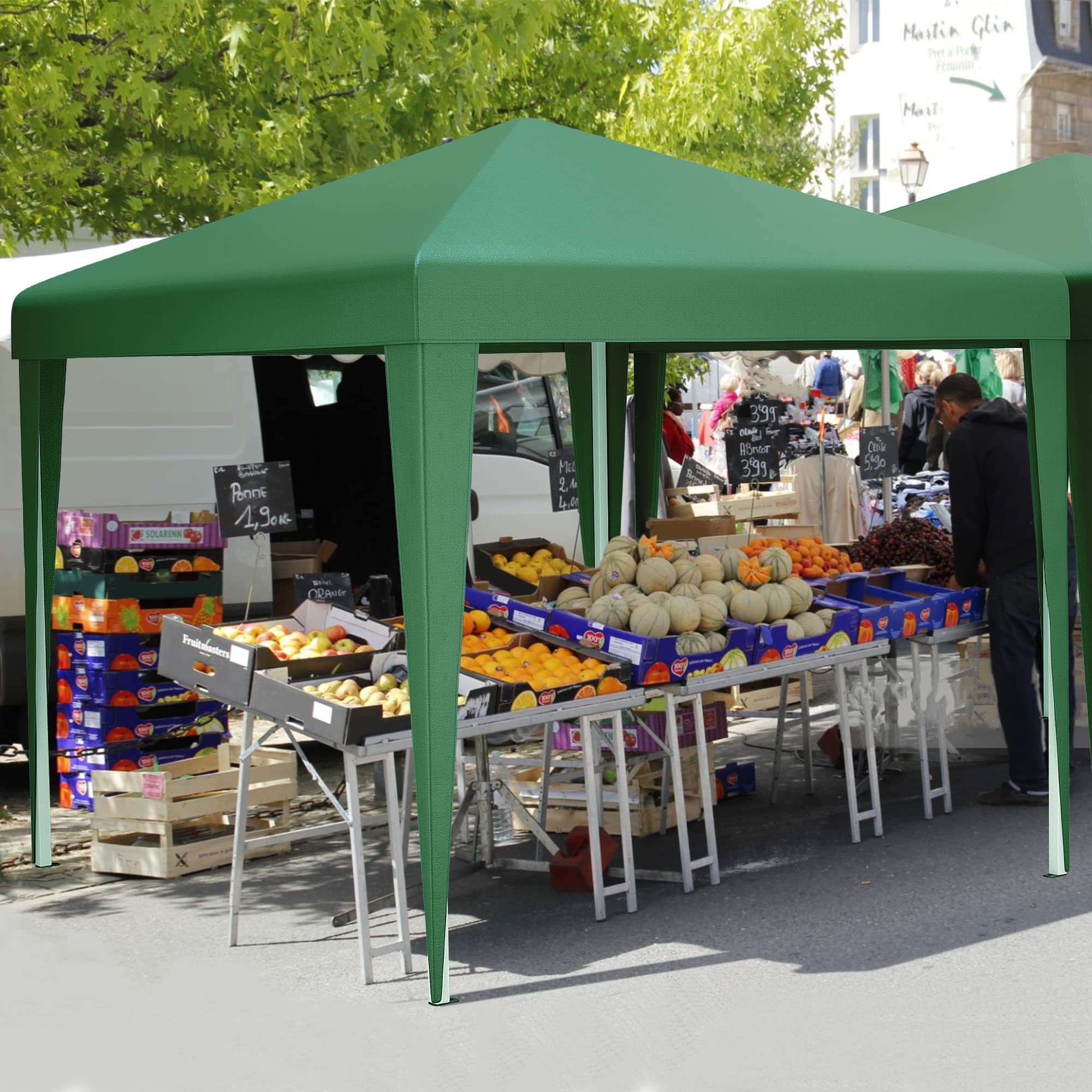 YITAHOME 3x3Meter Instant Heavy Duty Pop Up Gazebo, Folding Garden Camping Party Tent Canopy Marquee with Roller Bag