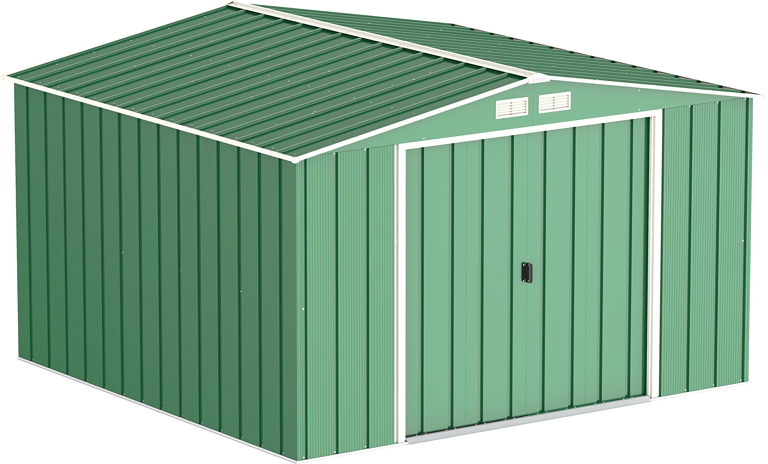 Duramax ECO 8 x 8 (6.35 m2) Metal Garden Storage Shed, Hot-Dipped Galvanized Metal Garden Shed, Tool Storage Shed, Strong Reinforced Roof Structure, Maintenance-Free Metal Shed, Anthracite