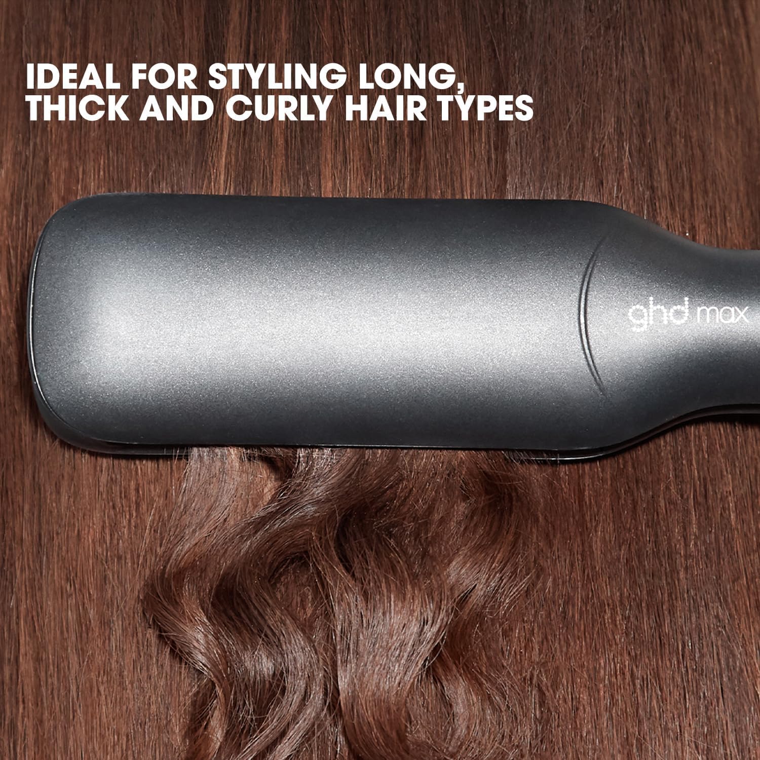 ghd Max Professional Hair Straightener, Wide 1.65" Styling Plates for Quick Easy Styling, Frizz Free, Smooth, Sleek Results