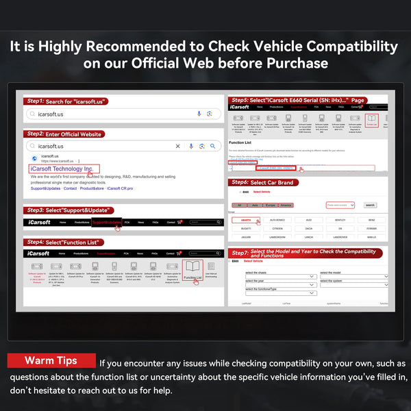 iCarsoft E660 OBD2 Scanner, Car Diagnostic Tool for Engine ABS SRS Transmission, Code Reader with 6 Maintenance Services, Oil/EPB/BMS/ETC/SAS/TPMS Reset, Battery Test, Lifetime No Charge Update