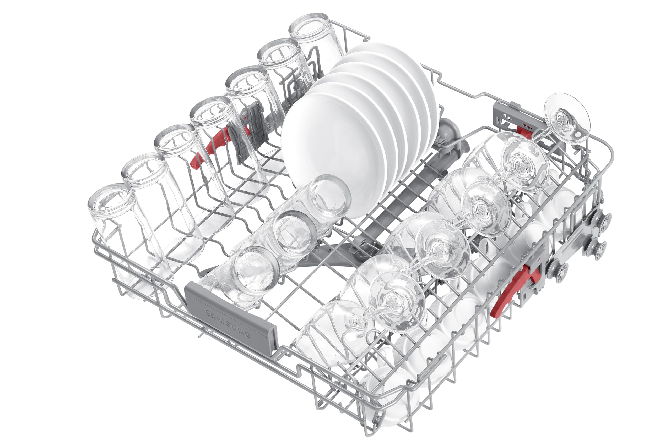 Samsung Dishwasher, Freestanding, With Auto Door, 14 Place Setting, Series 7, White, DW60CG550FWQEU