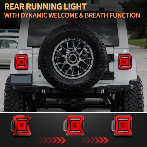 VLAND Motor 9 Inch LED Headlights compatible with 2018-2023 Wrangler JL/JLU Rubicon, Sport, Sport S, Sahara [Not fit JK], w/Startup dynamic display, 1 set for RHD