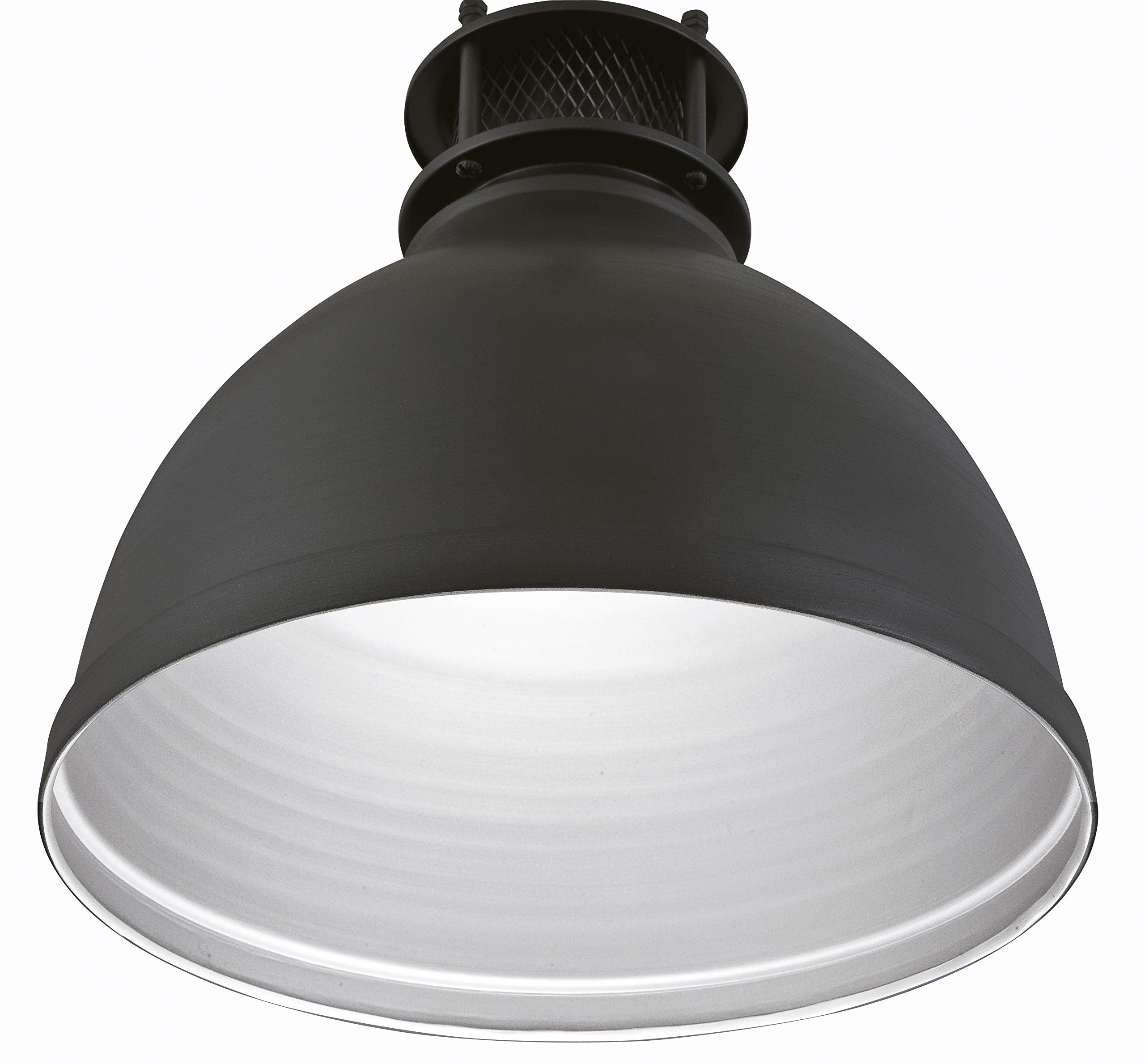 63268 One-Light Indoor Pendant, Matte Brushed Gun Metal Finish with Mesh Detail