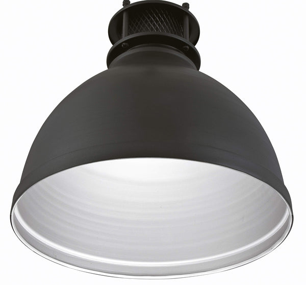 63268 One-Light Indoor Pendant, Matte Brushed Gun Metal Finish with Mesh Detail