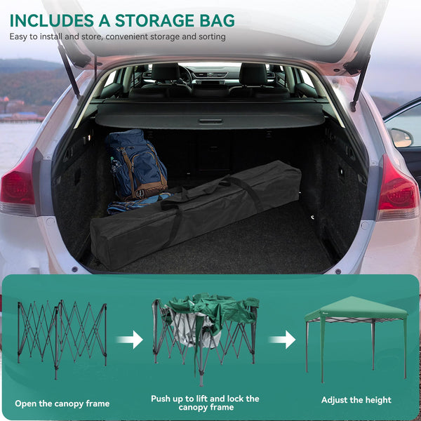 YITAHOME 3x3Meter Instant Heavy Duty Pop Up Gazebo, Folding Garden Camping Party Tent Canopy Marquee with Roller Bag