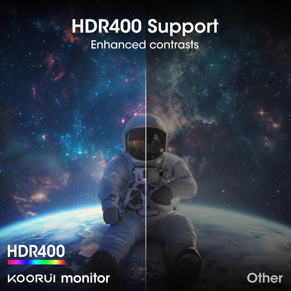 KOORUI 34 Inch Ultrawide Curved Gaming Monitor, 165Hz, WQHD 1440P, 1000R, MPRT 1MS, HDR 400, 2x HDMI 2.0, 1x DisplayPort 1.4, AdaptiveSync, Tilt/Height Adjustable, Black