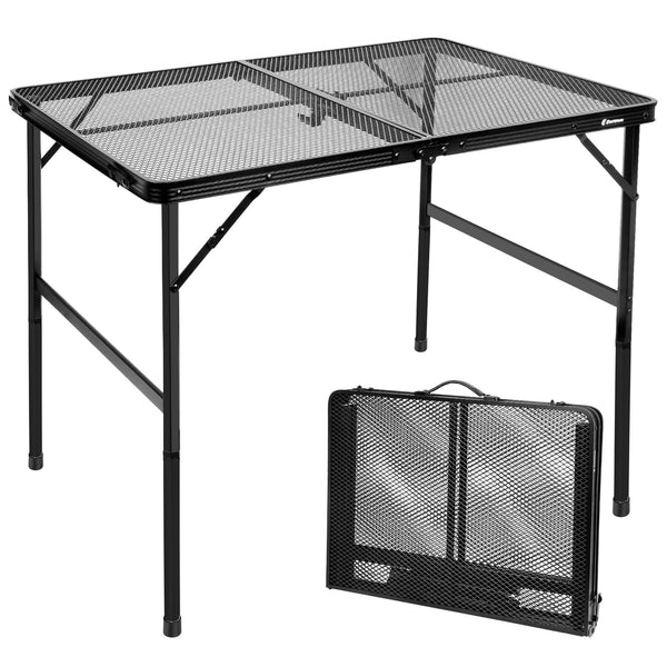 E EASTSTORM Camping BBQ Table Outdoor Folding Picnic Table 35?x 23?- Portable, Compact & Foldable for Easy Storage - Great for Picnic, Garden, Patio,
