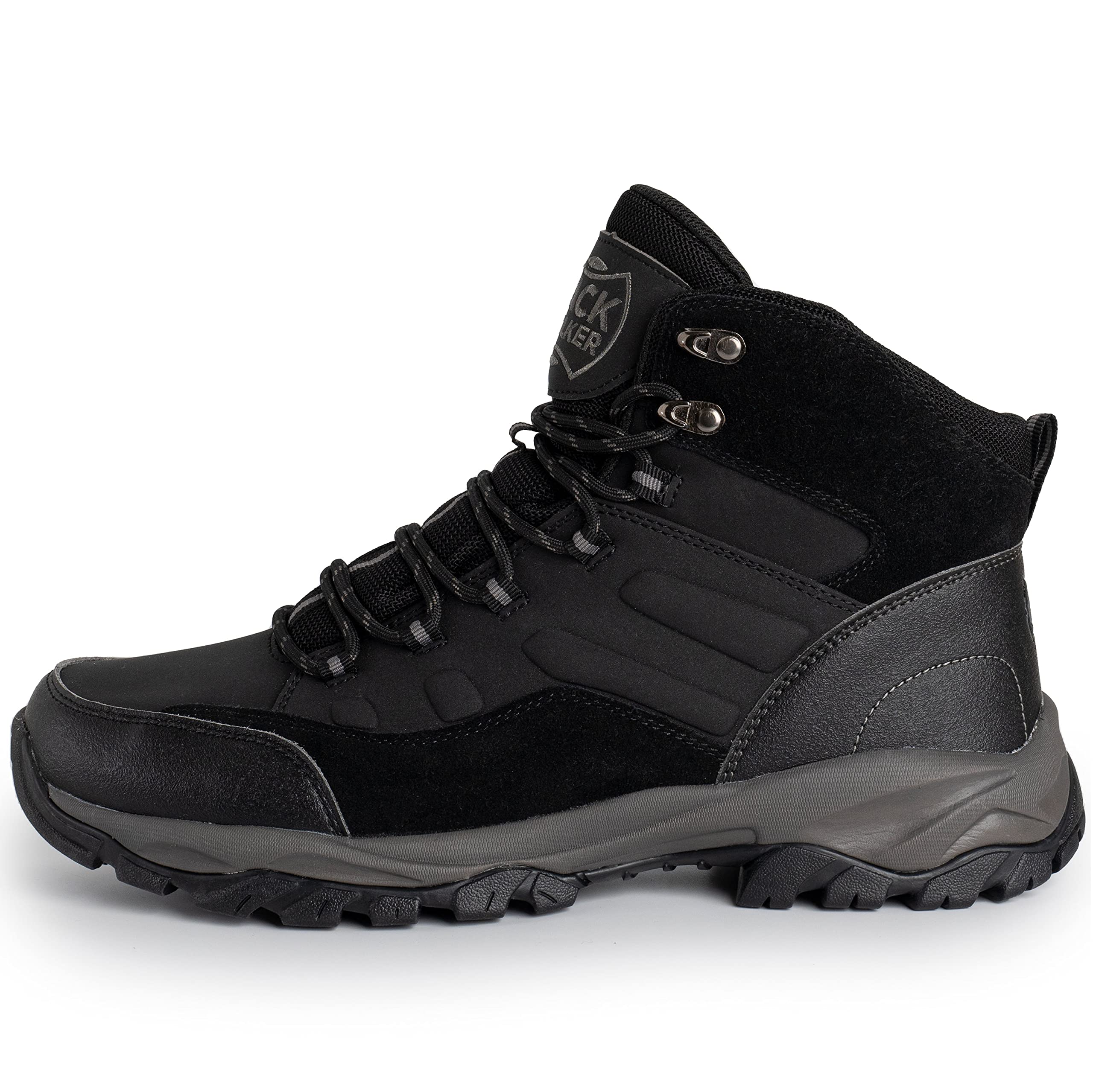 Jack Walker Mens Walking Leather Boots Lightweight Vent Breathable Hiking Trekking Shoes JW8215