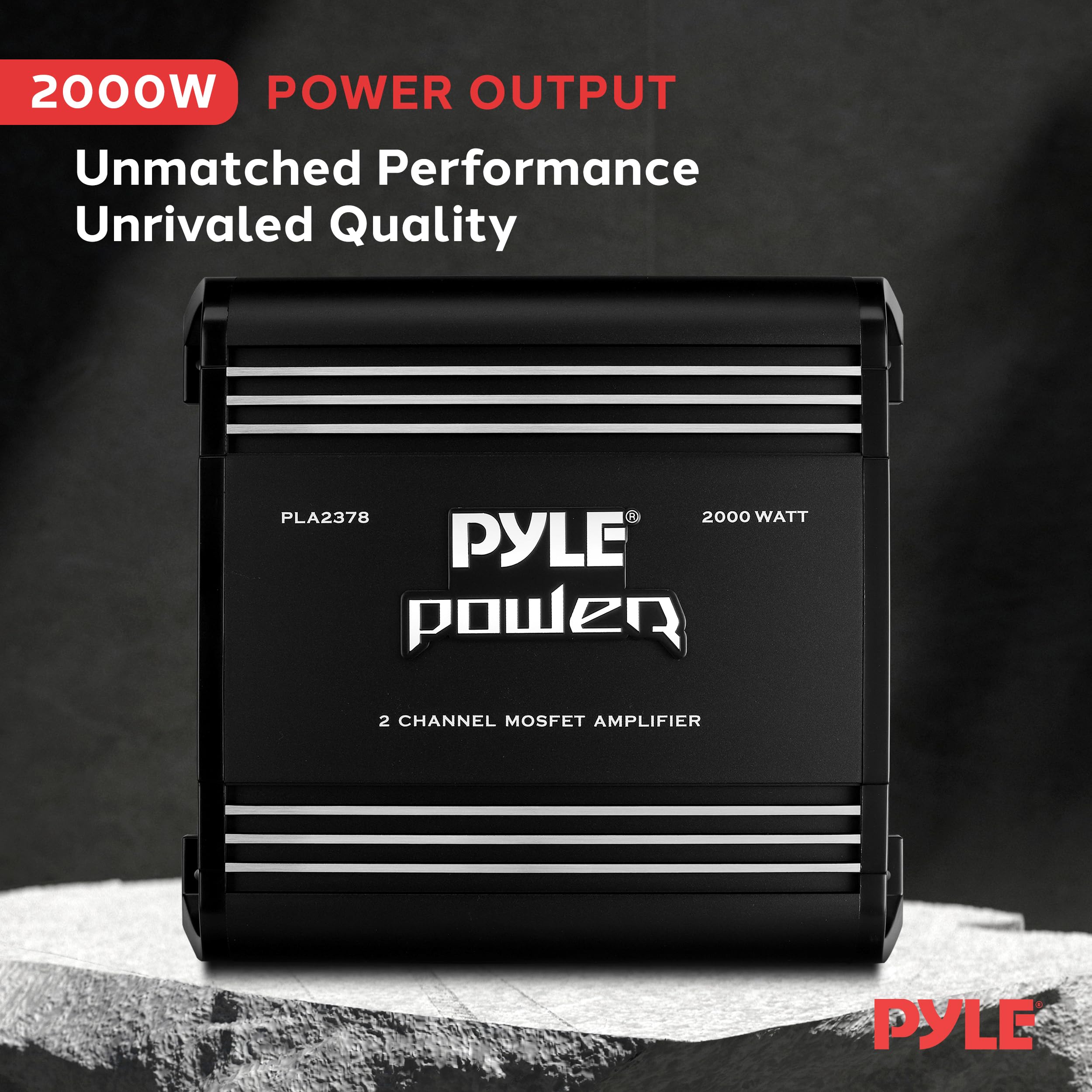 Pyle PLA2378 2000W 2 Channel Bridgeable Mosfet Amplifier