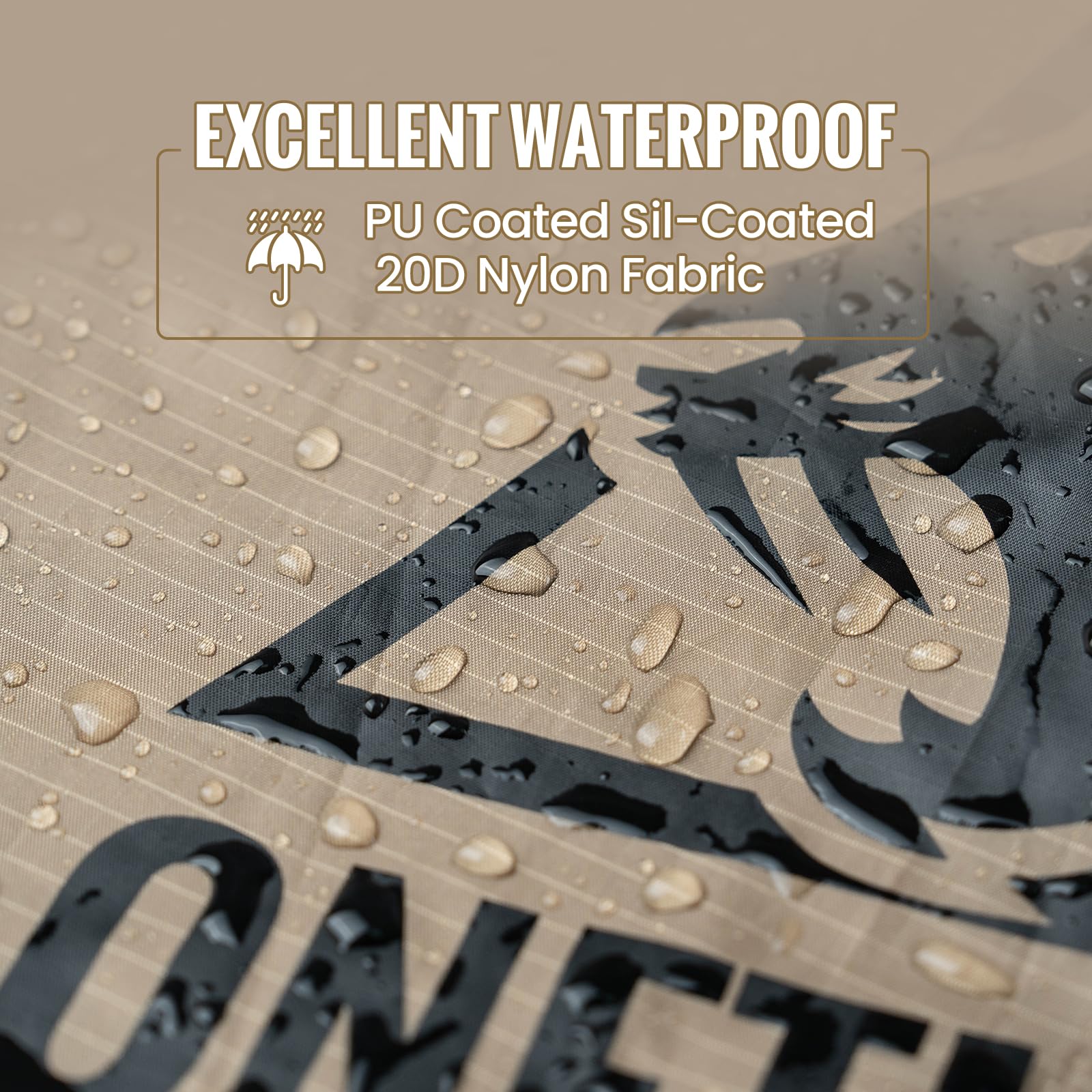 OneTigris Smokey HUT Hot Tent with Stove Jack, Ultralight 4 Season Tipi Tent with Snow Skirt & Detachable Floor for Camping, Hiking, Bushcraft, Backpacking