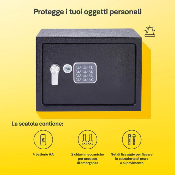 Yale - Electronic Alarmed Safe Laptop - Standard Security - YLC/200/DB2