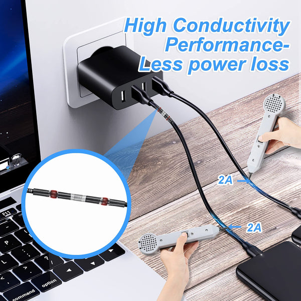 Kuject Heat-Shrink Tubing Set - 200 Pieces, Waterproof & Crimp Connector for Automotive, Marine & Boat