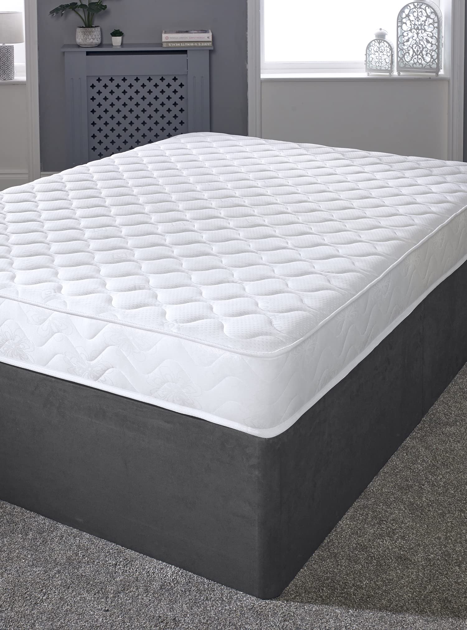 Extreme Comfort Flame Essentials Mattress | 4ft Small Double (120cm x 190cm) | Foam-Free Bonnell Spring | Plush Feel | Cooltouch Plus Sleep Surface |