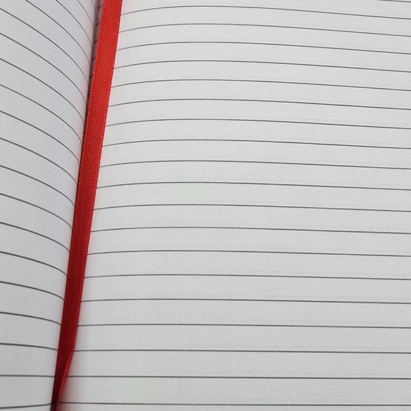 HOX Oracle Red Bull Racing Embossed A5 Lined Notepad with Pen Loop, Bookmark, and Elasticated Closure – Official F1 Team Stationery