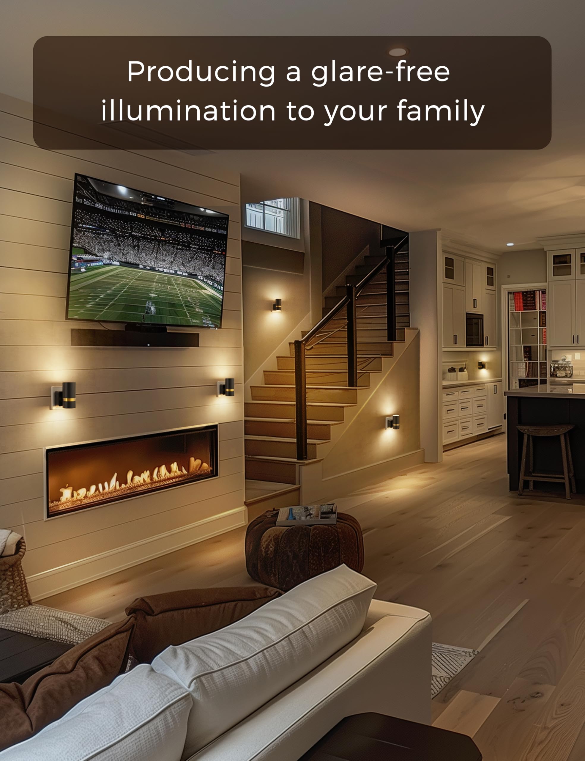 LOHAS-LED Night Light Plug in Wall, 1 Pack, Dimmable Nightlight, Dusk to Dawn Sensor, Brightness Adjustable 0-100LM, 3000K Warm White, Plug-in Modern Night Light for Hallway Bedroom Stair Bathroom