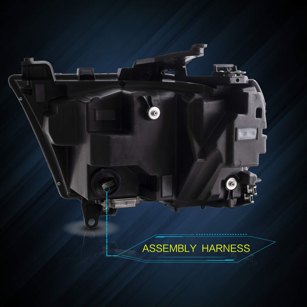 VLAND Headlights Compatible with 2019 2020 Do-dge Ram 1500 Tradesman, Bighorn, Laramie, Rebel Headlights, Pair (Driver and Passenger Side), Clear