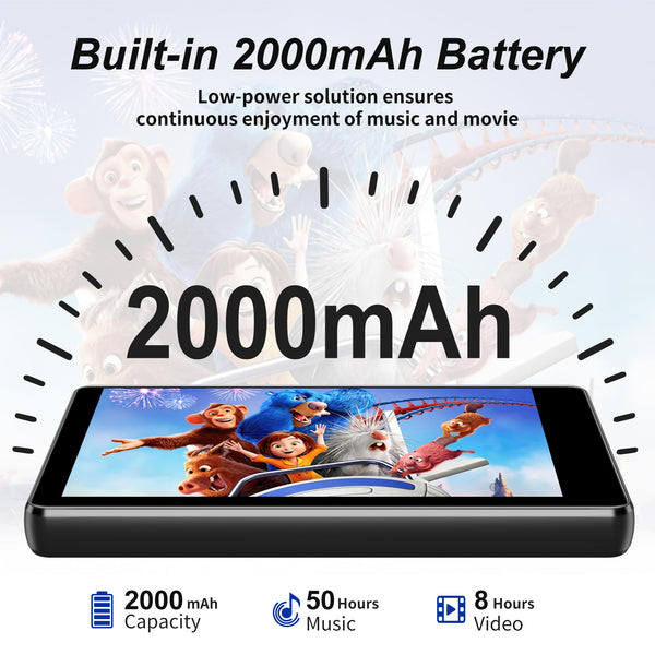 80GB MP3 Player with WiFi and Bluetooth, 4.0” IPS HD Touch Screen, SWOFY M503Pro MP4 Player with Speakers, Android Music Player with Spotify, Deezer, Audible, FM Radio,Play Store for Kids